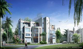 别墅式J型商务研发楼